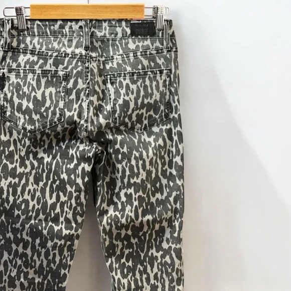 Paige Rosie HW Women’s Poppy Leopard Slim Crop FlareHigh Rise Jeans